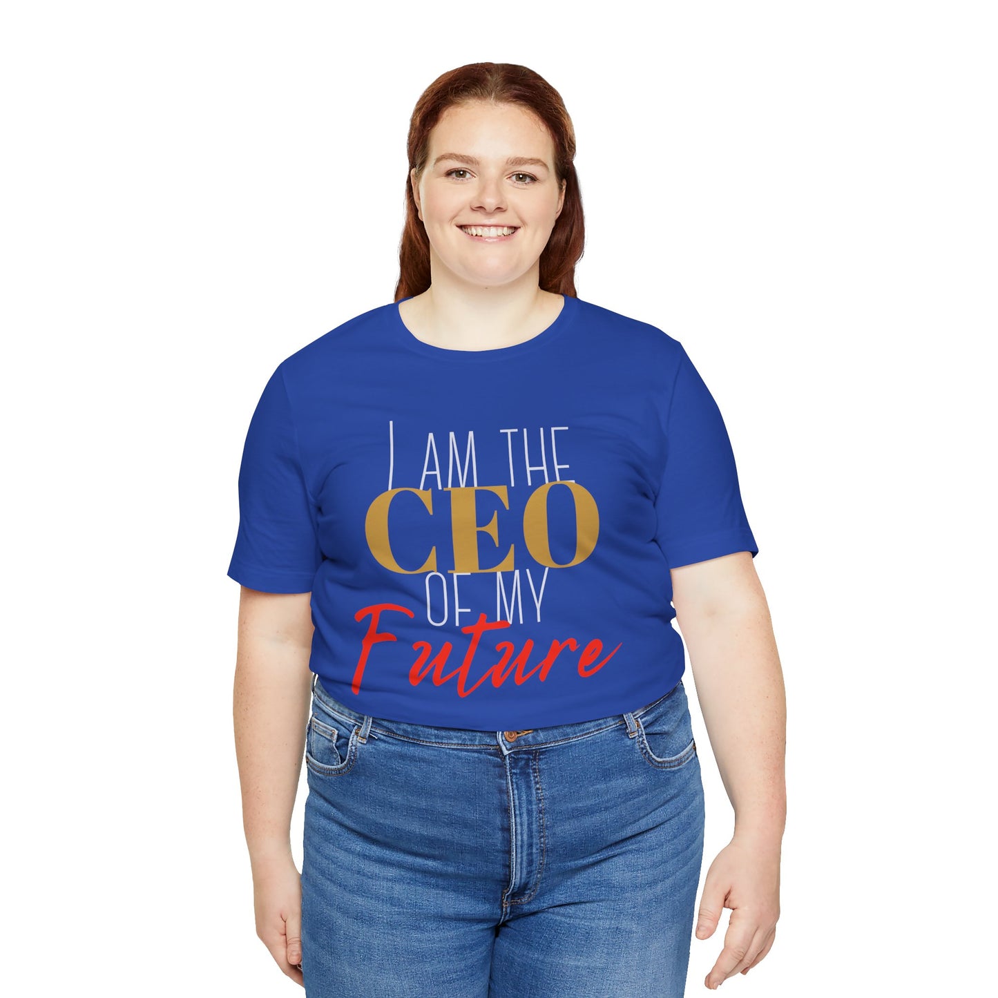 CEO of my future Unisex Jersey Short Sleeve Tee (white print )