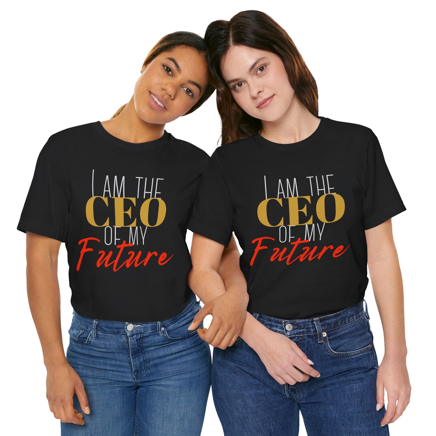 CEO of my future Unisex Jersey Short Sleeve Tee (white print )