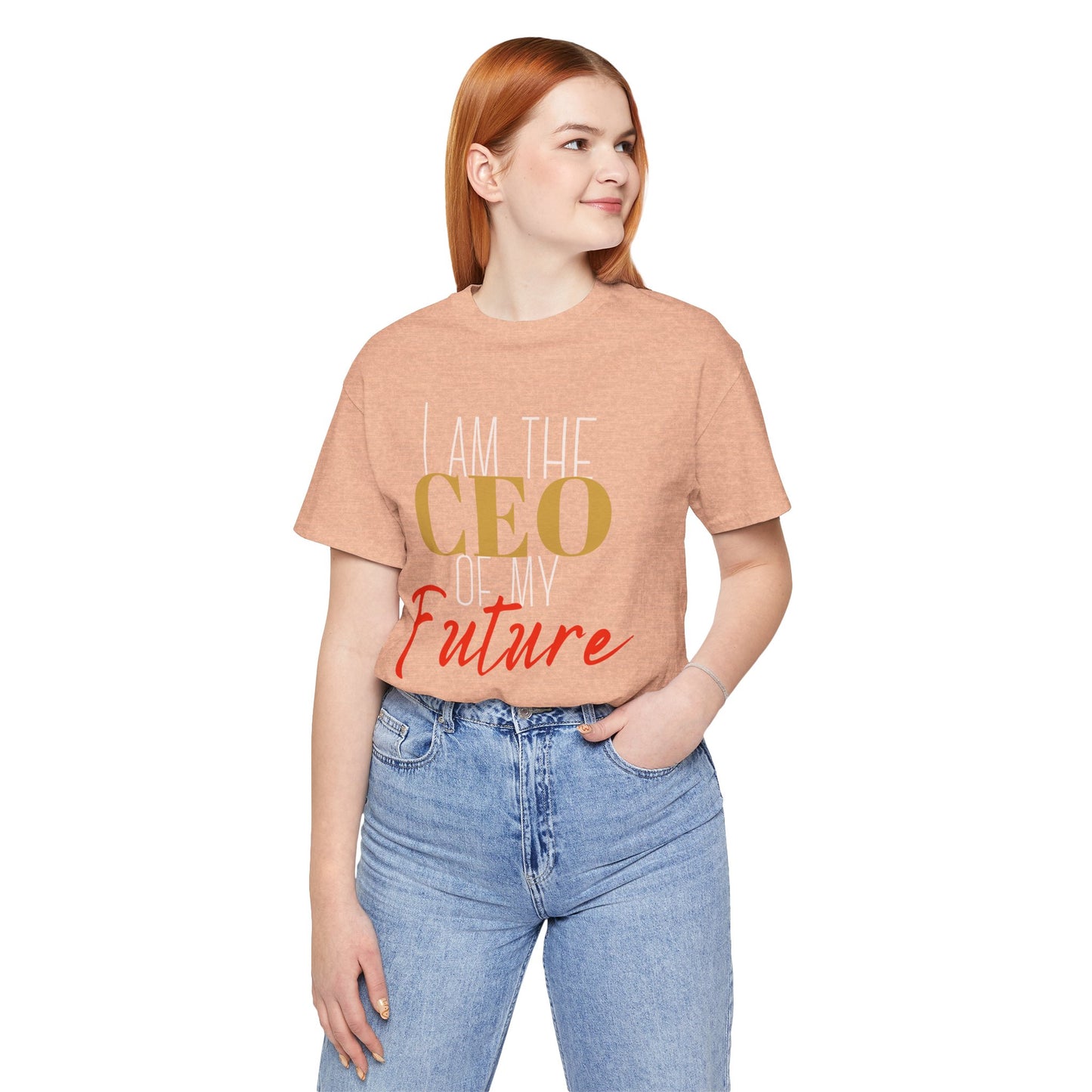 CEO of my future Unisex Jersey Short Sleeve Tee (white print )