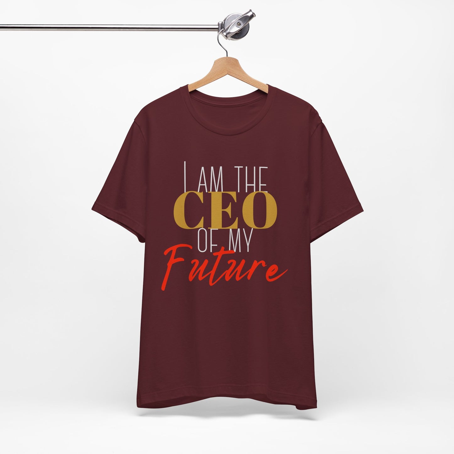 CEO of my future Unisex Jersey Short Sleeve Tee (white print )