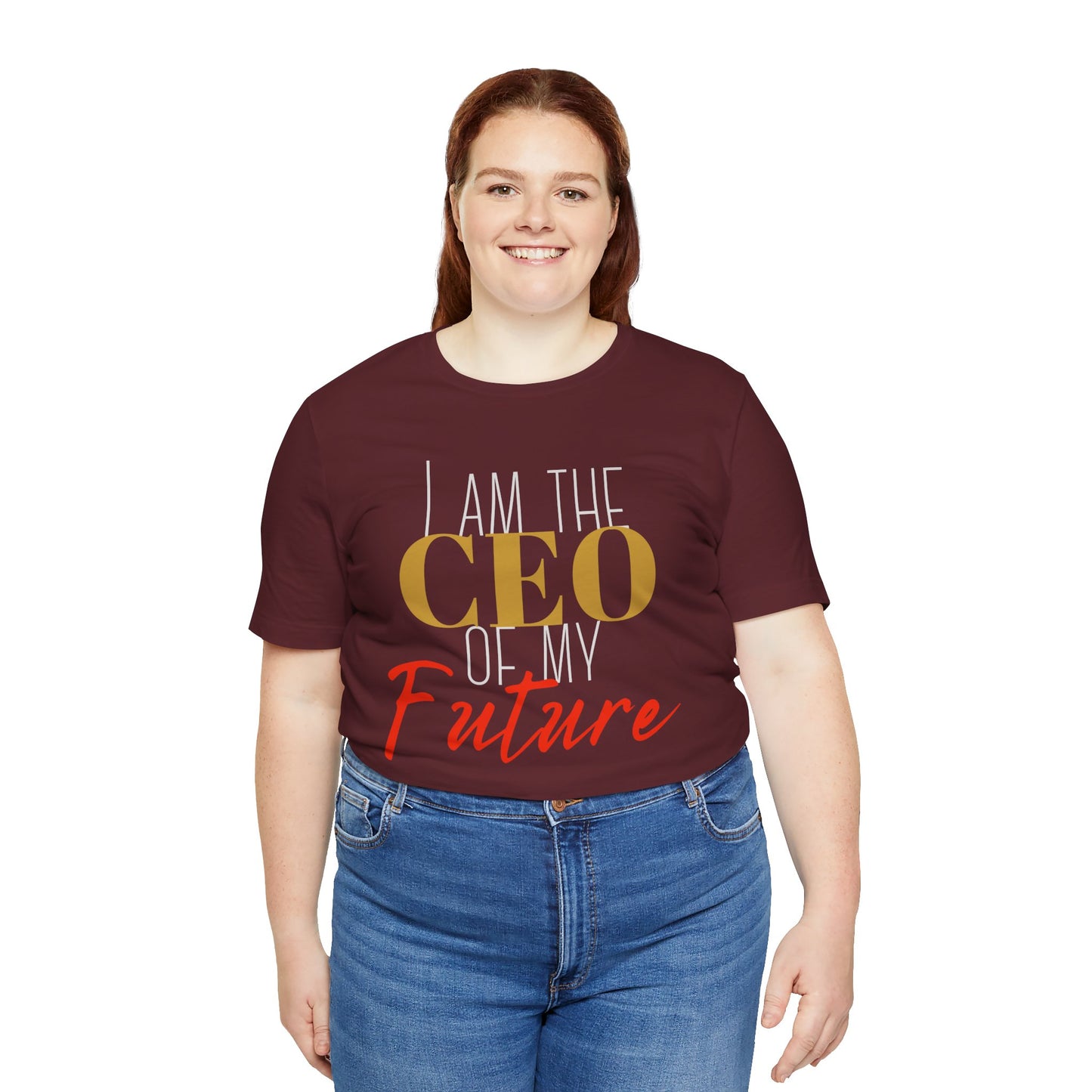 CEO of my future Unisex Jersey Short Sleeve Tee (white print )