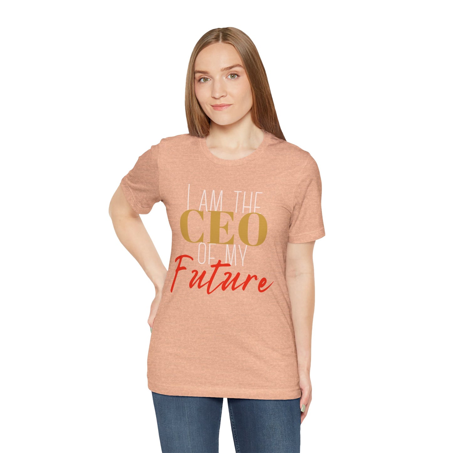 CEO of my future Unisex Jersey Short Sleeve Tee (white print )