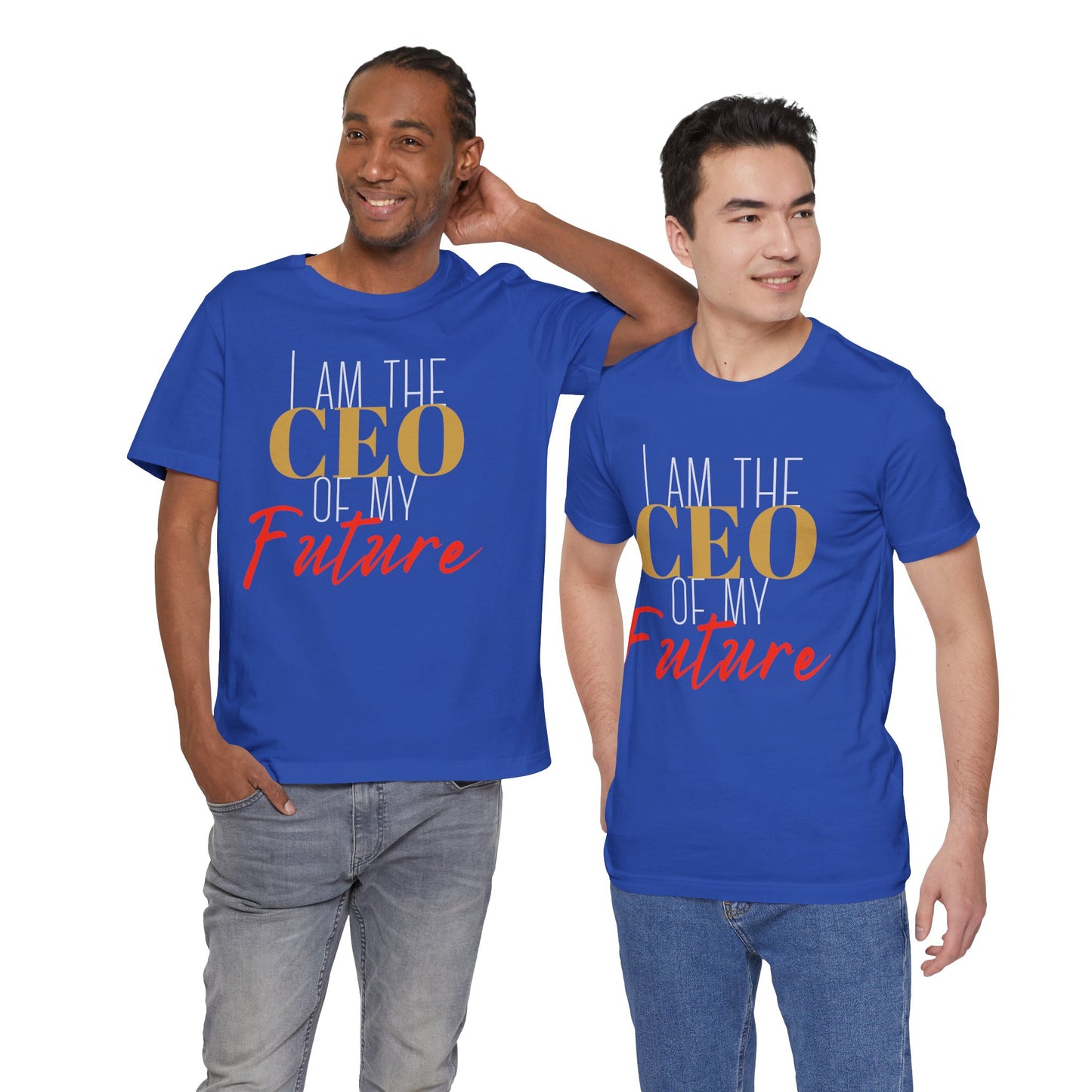 CEO of my future Unisex Jersey Short Sleeve Tee (white print )