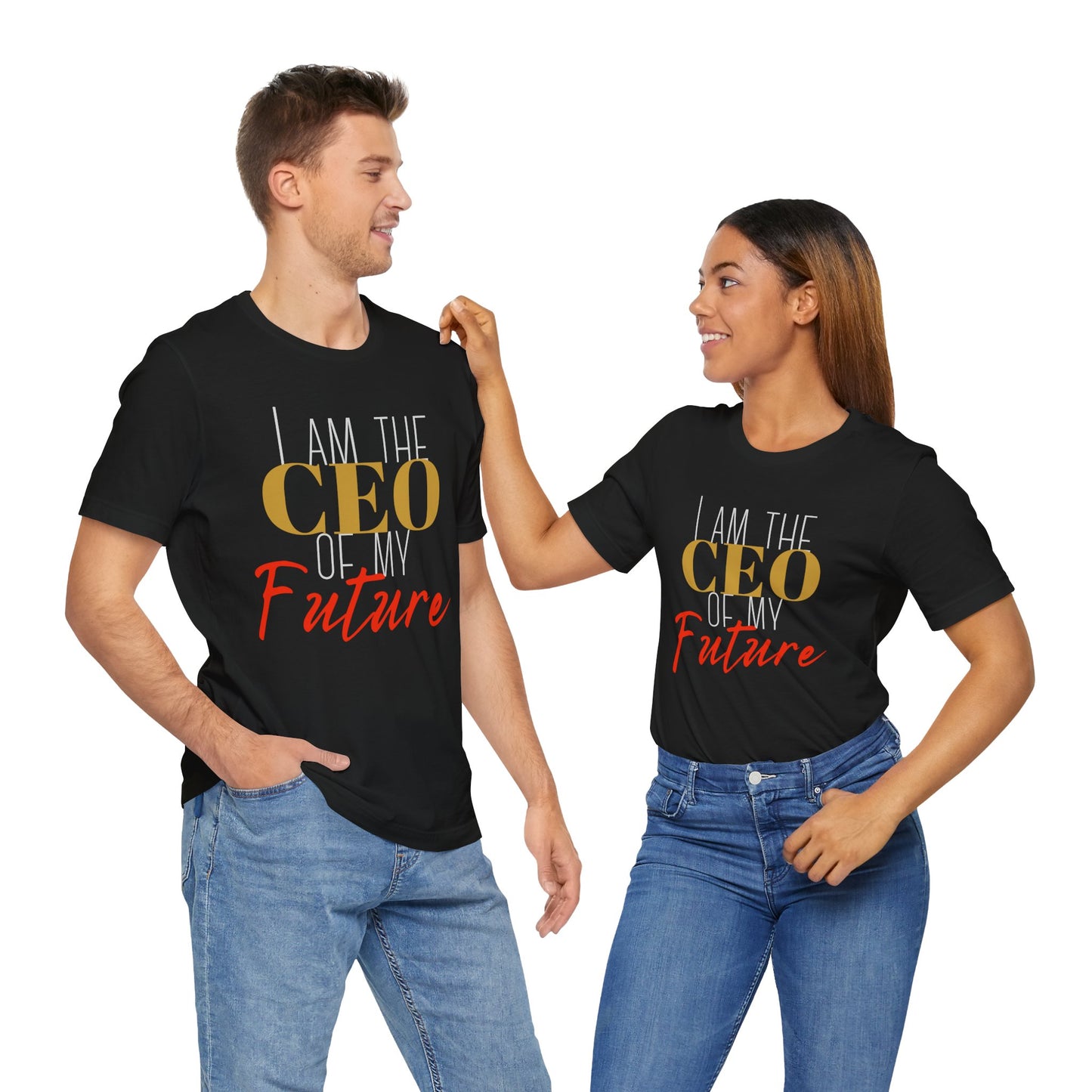 CEO of my future Unisex Jersey Short Sleeve Tee (white print )
