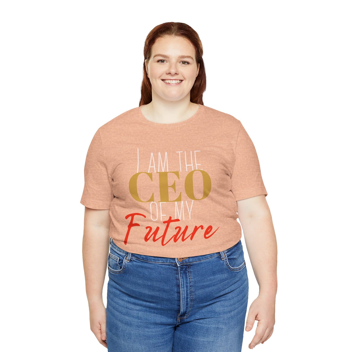 CEO of my future Unisex Jersey Short Sleeve Tee (white print )