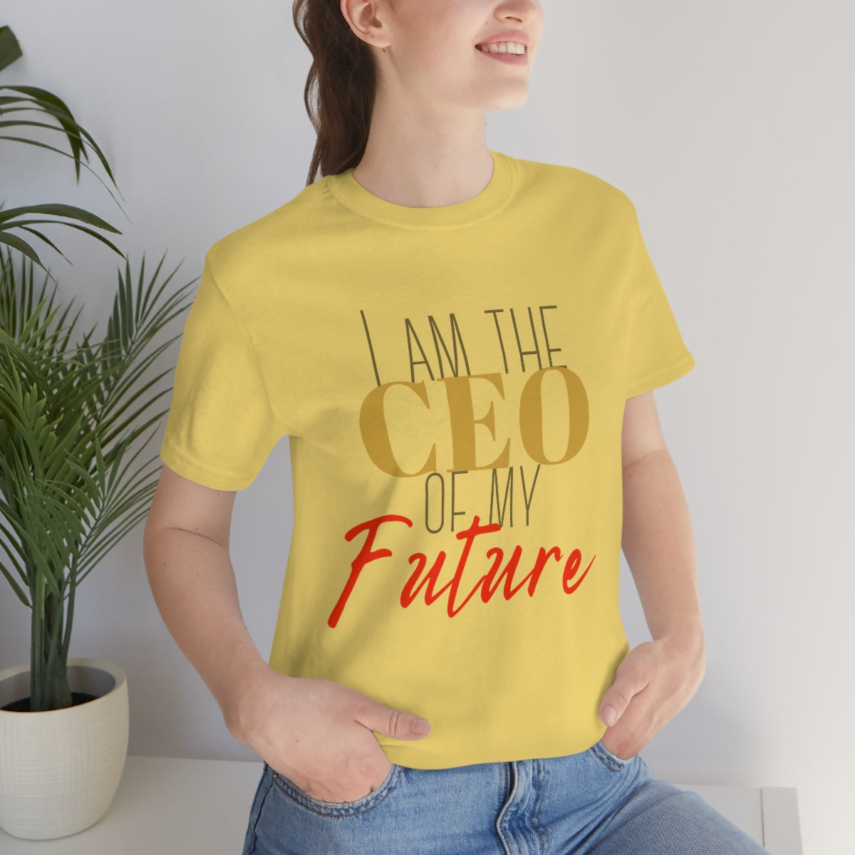 CEO of my future unisex Jersey Short Sleeve Tee
