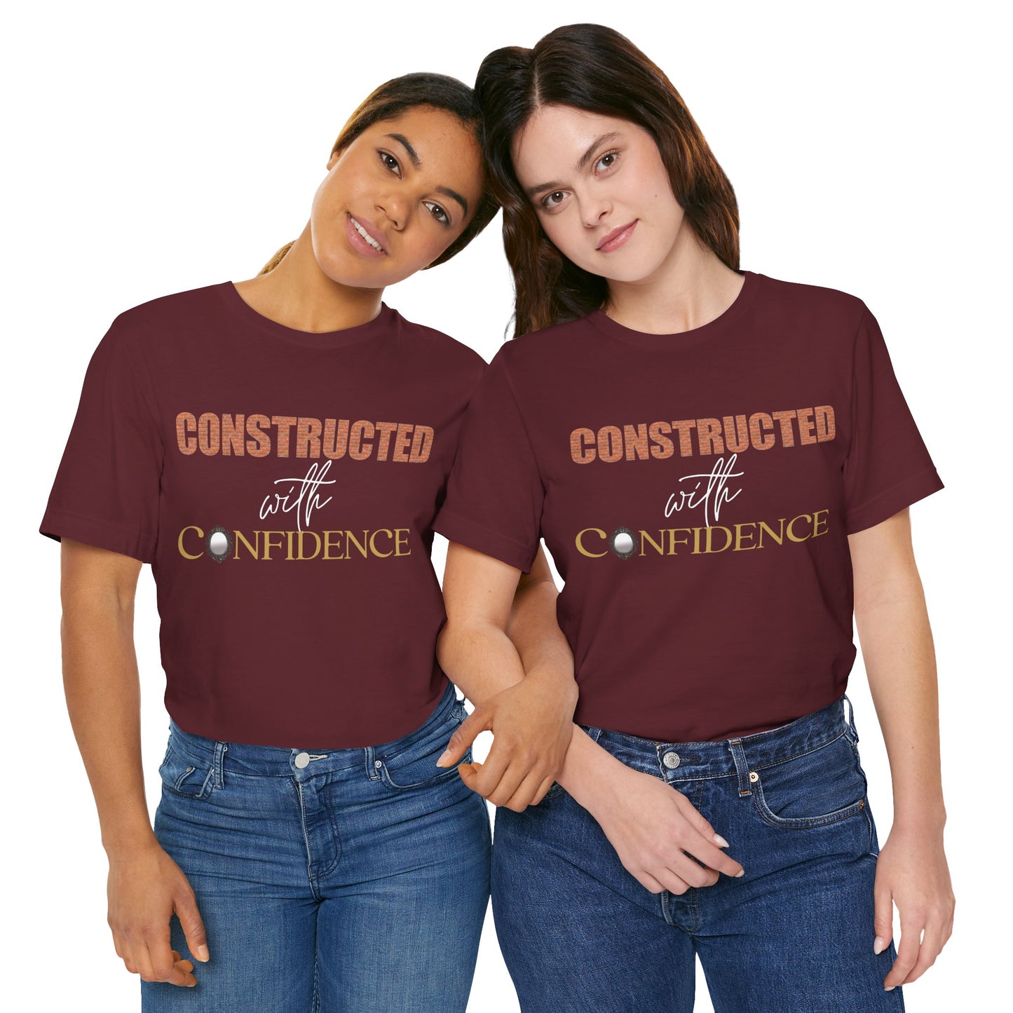 Constructed in Confidence Unisex Jersey Short Sleeve Tee