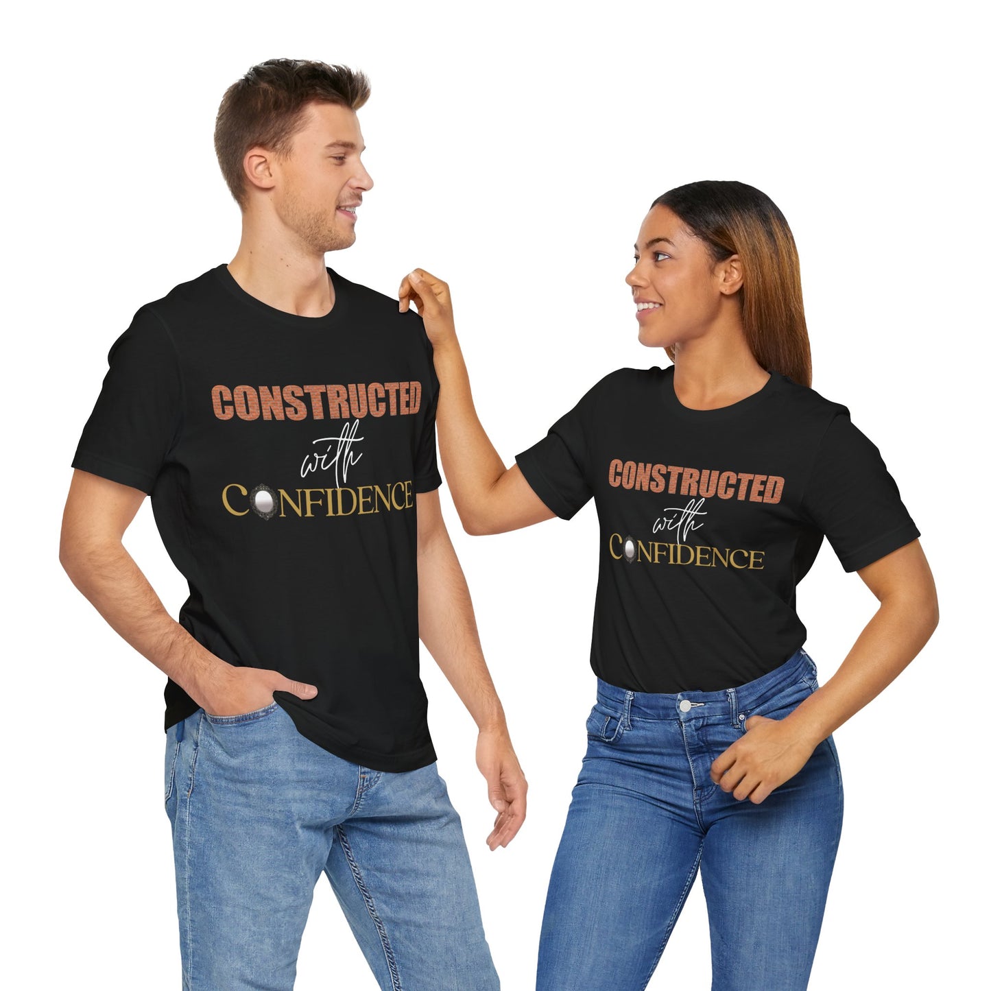 Constructed in Confidence Unisex Jersey Short Sleeve Tee