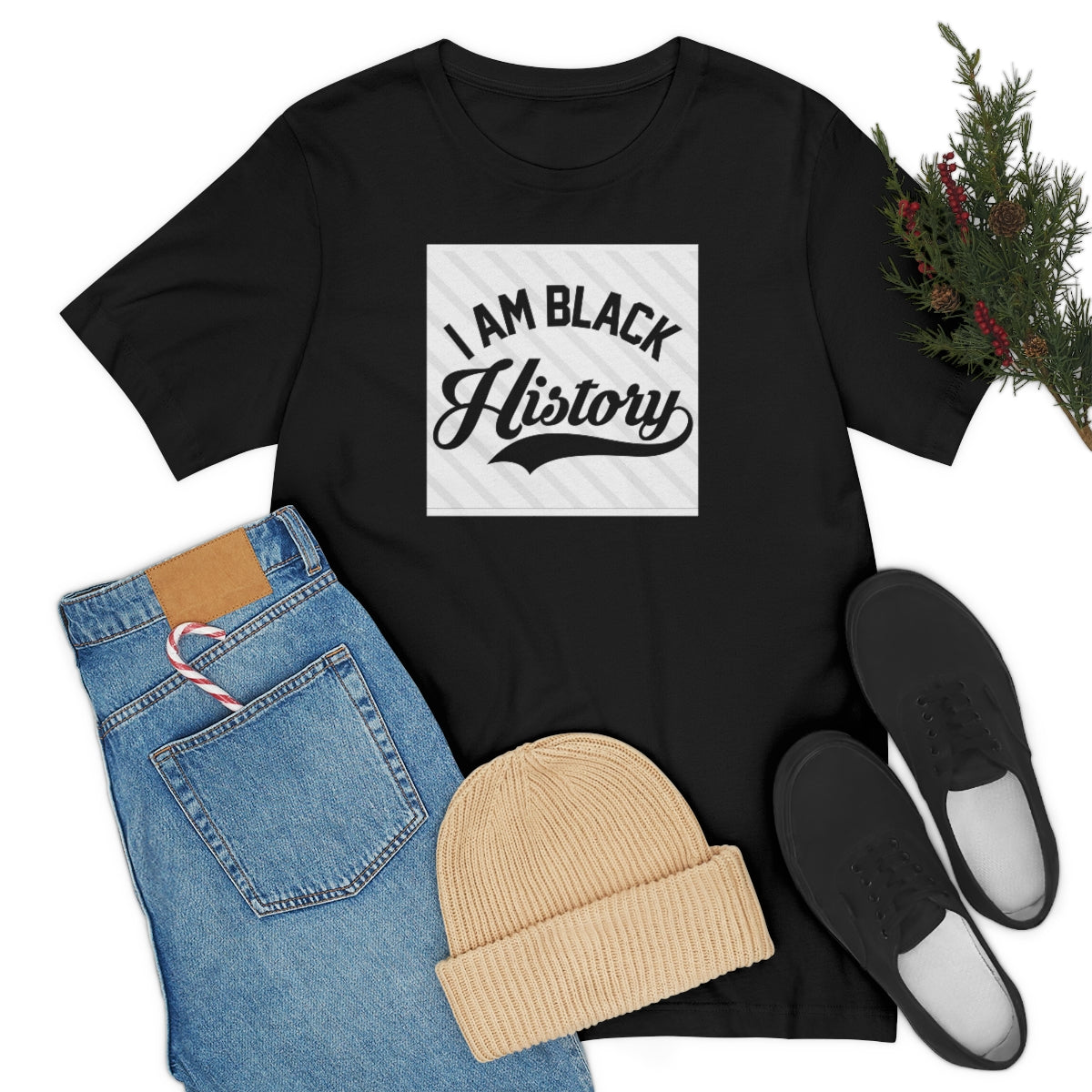 I am Black History Unisex Jersey Short Sleeve Tee